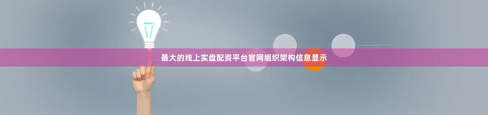 最大的线上实盘配资平台官网组织架构信息显示
